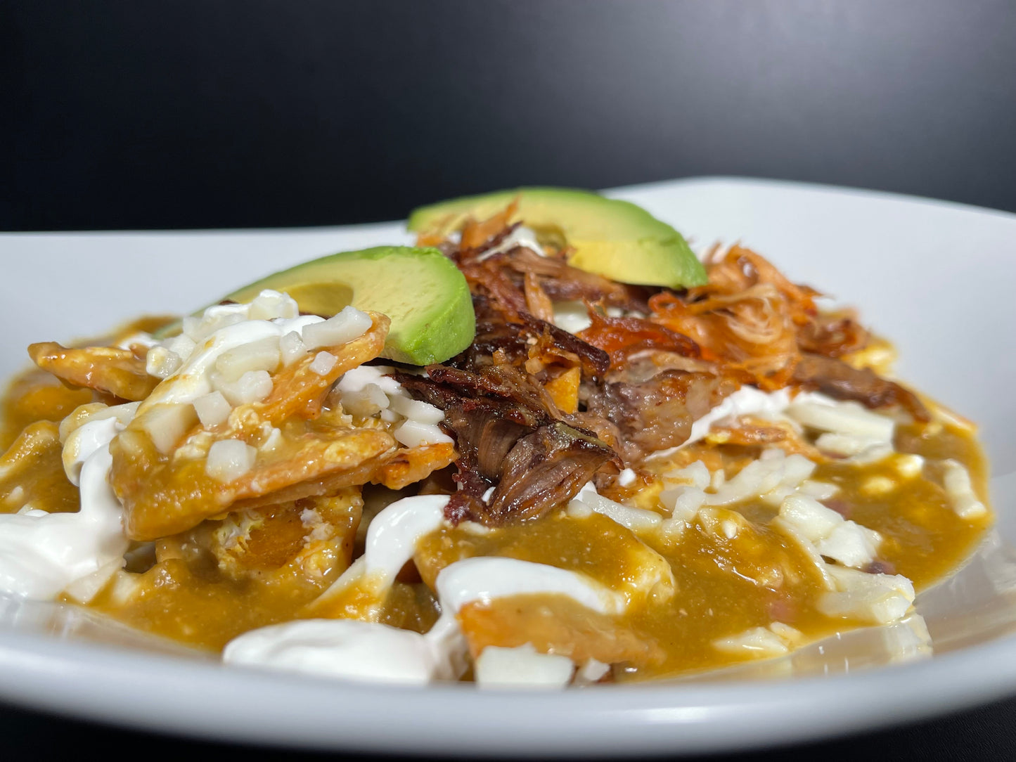 Pork Tamatio Chilaquiles