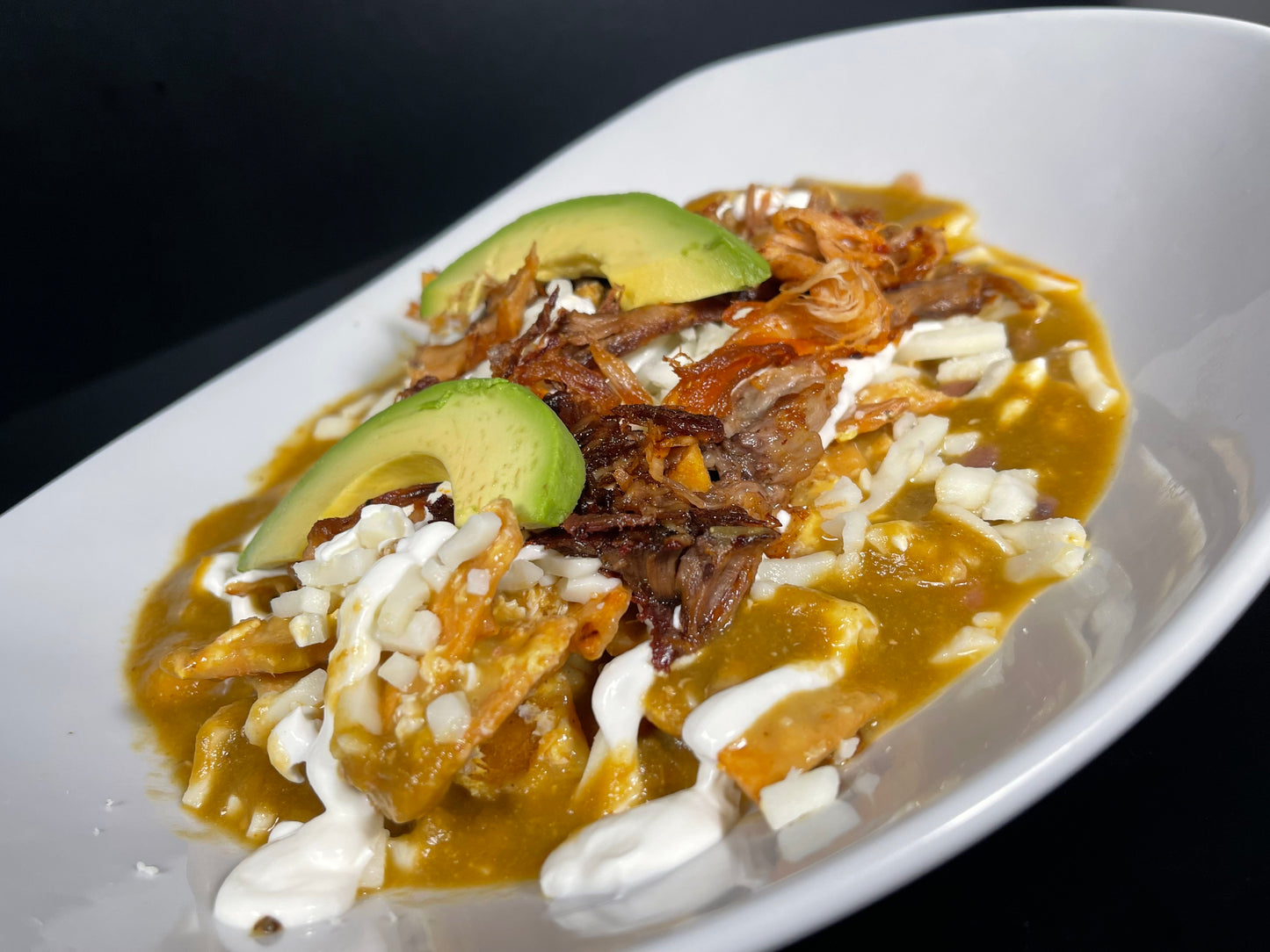 Pork Tamatio Chilaquiles