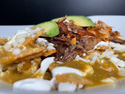 Pork Tamatio Chilaquiles